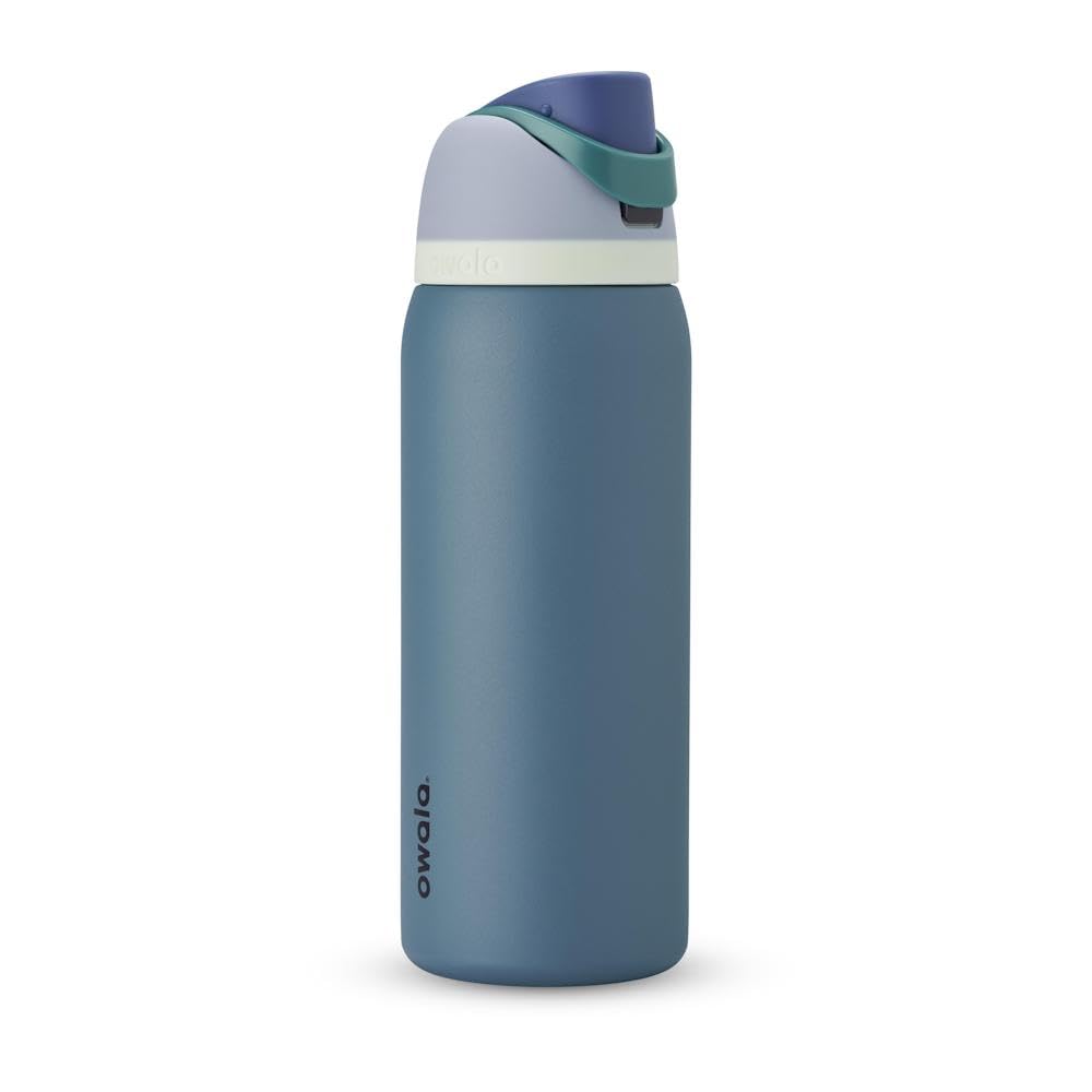 Owala FreeSip Insulated Stainless Steel Water Bottle with Straw, BPA-Free Sports Water Bottle, Great for Travel, 32 Oz, Daybreak