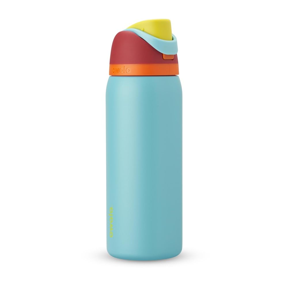 Owala FreeSip Insulated Stainless Steel Water Bottle with Straw, BPA-Free Sports Water Bottle, Great for Travel, 32 Oz, Daybreak
