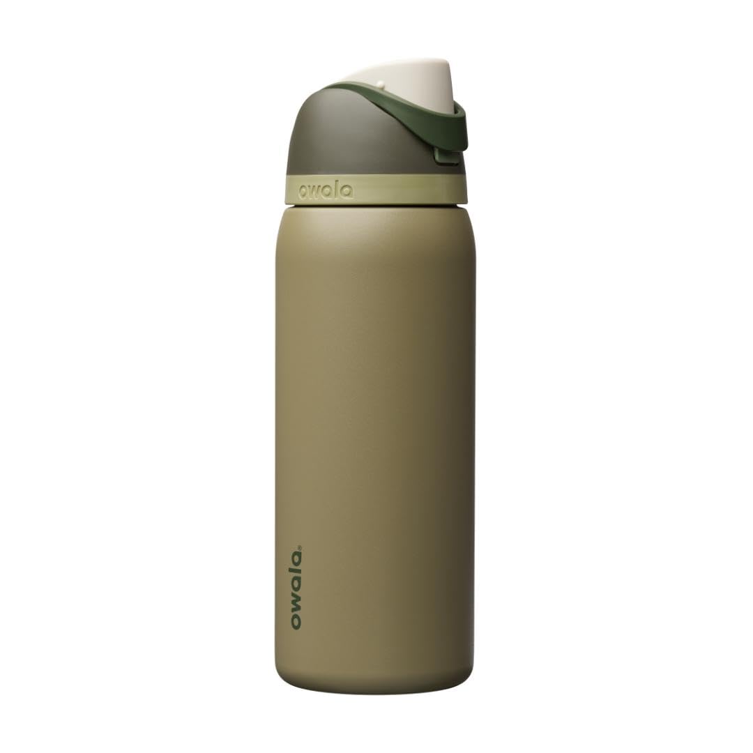Owala FreeSip Insulated Stainless Steel Water Bottle with Straw, BPA-Free Sports Water Bottle, Great for Travel, 32 Oz, Daybreak
