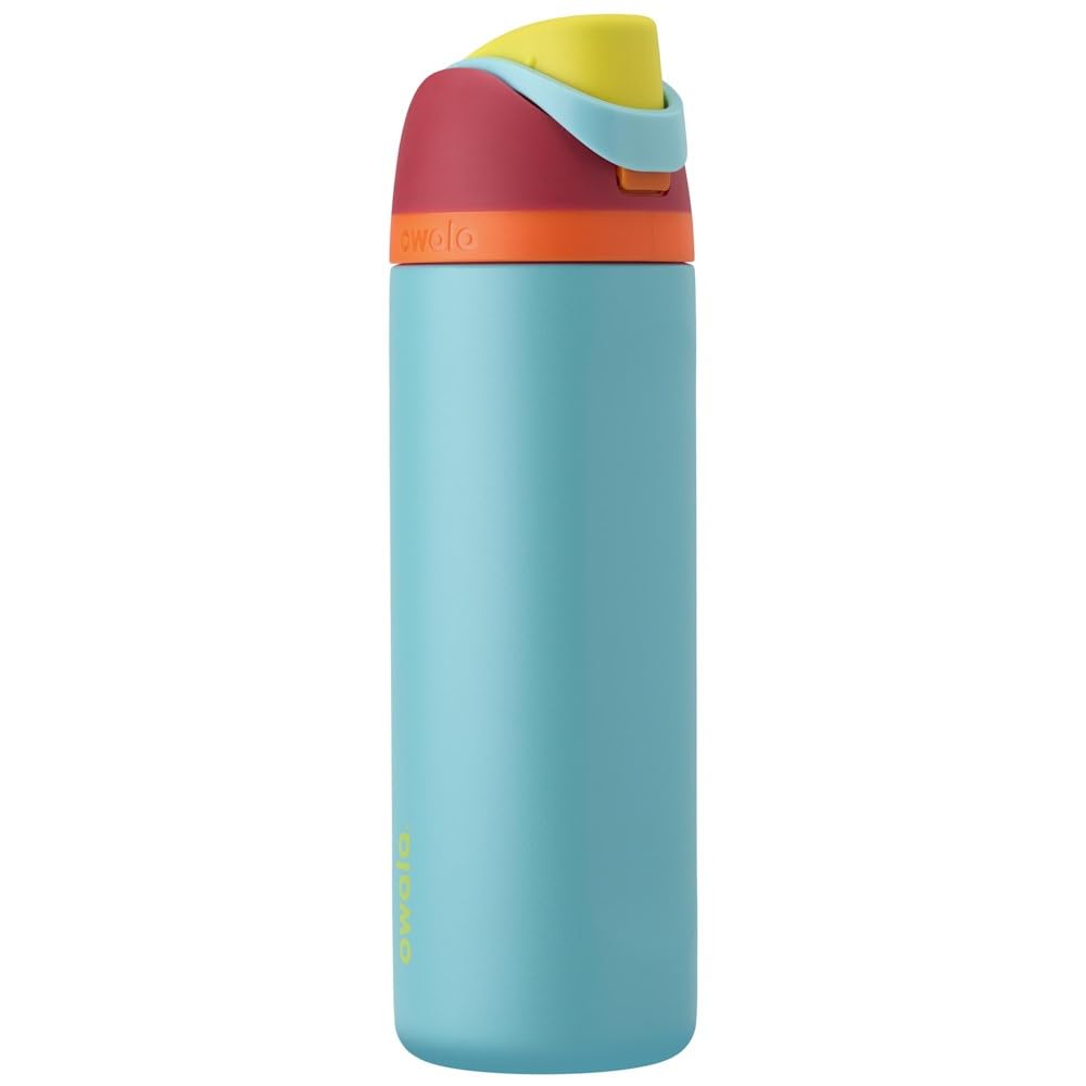 Owala FreeSip Insulated Stainless Steel Water Bottle with Straw, BPA-Free Sports Water Bottle, Great for Travel, 32 Oz, Daybreak