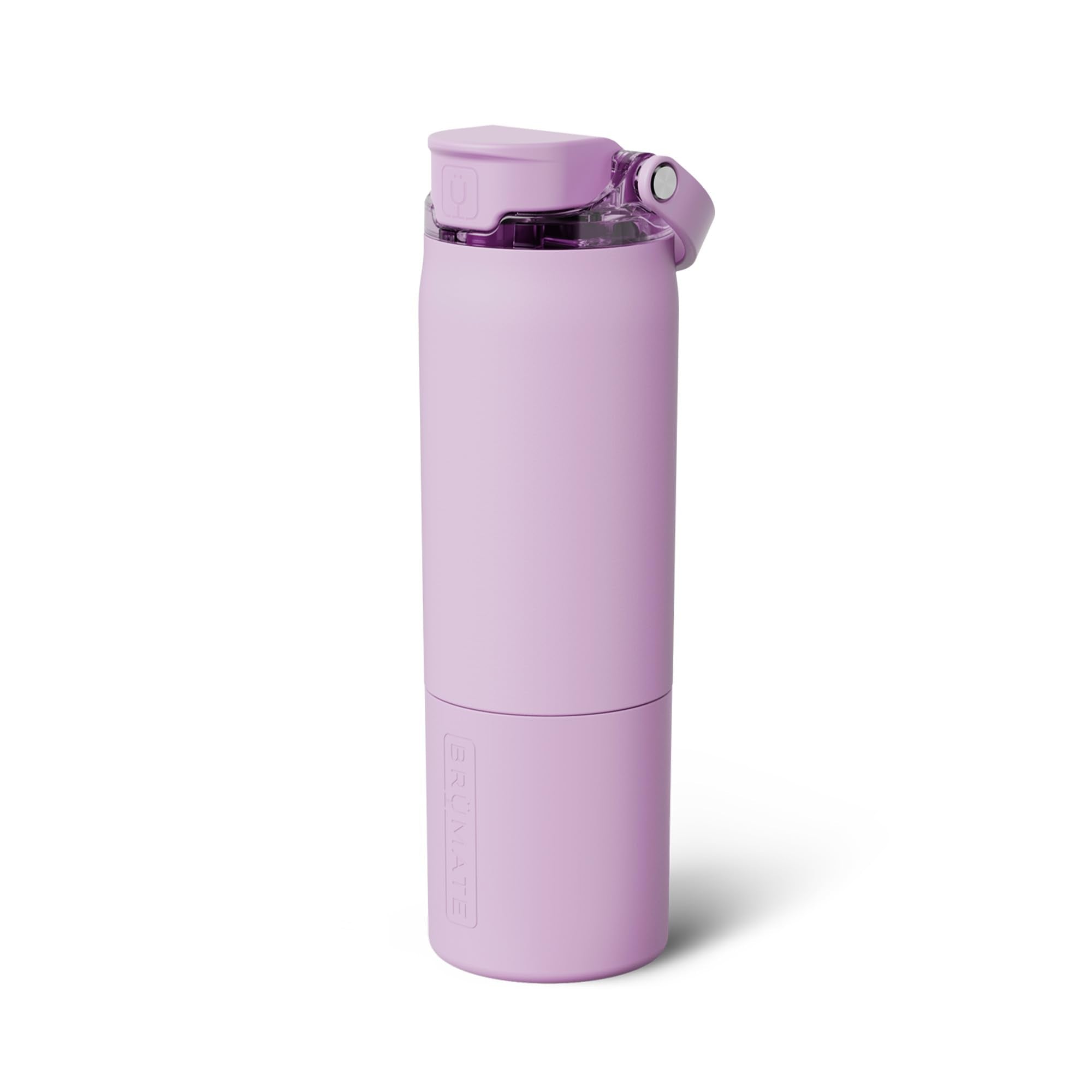 BrüMate Rise 35oz Water Bottle With Covered Silicone Straw | 100% Leakproof Insulated Water Bottle | Soft Sip Silicone Spout | Made of Stainless Steel | 35oz (Neon Pink)