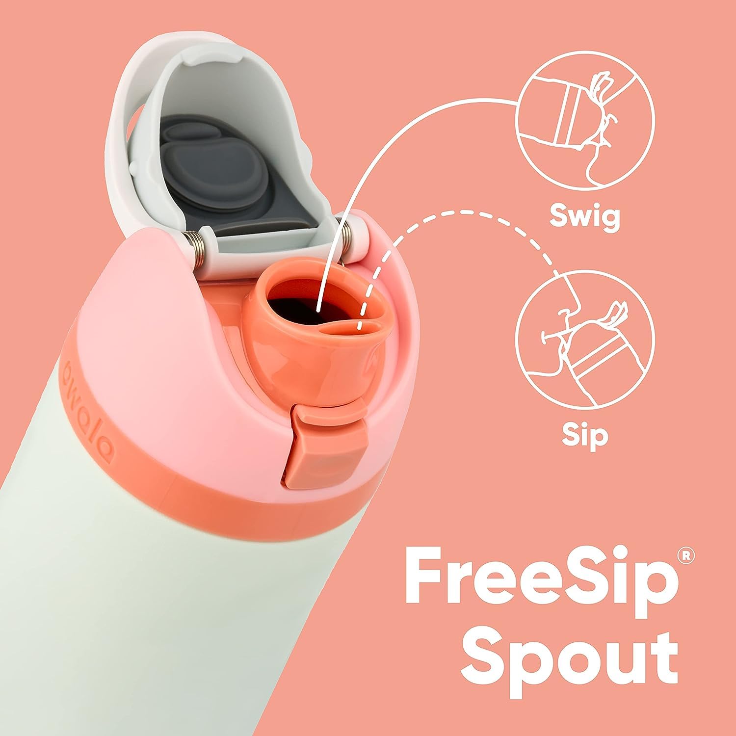 Owala FreeSip Insulated Stainless Steel Water Bottle with Straw, BPA-Free Sports Water Bottle, Great for Travel, 32 Oz, Daybreak