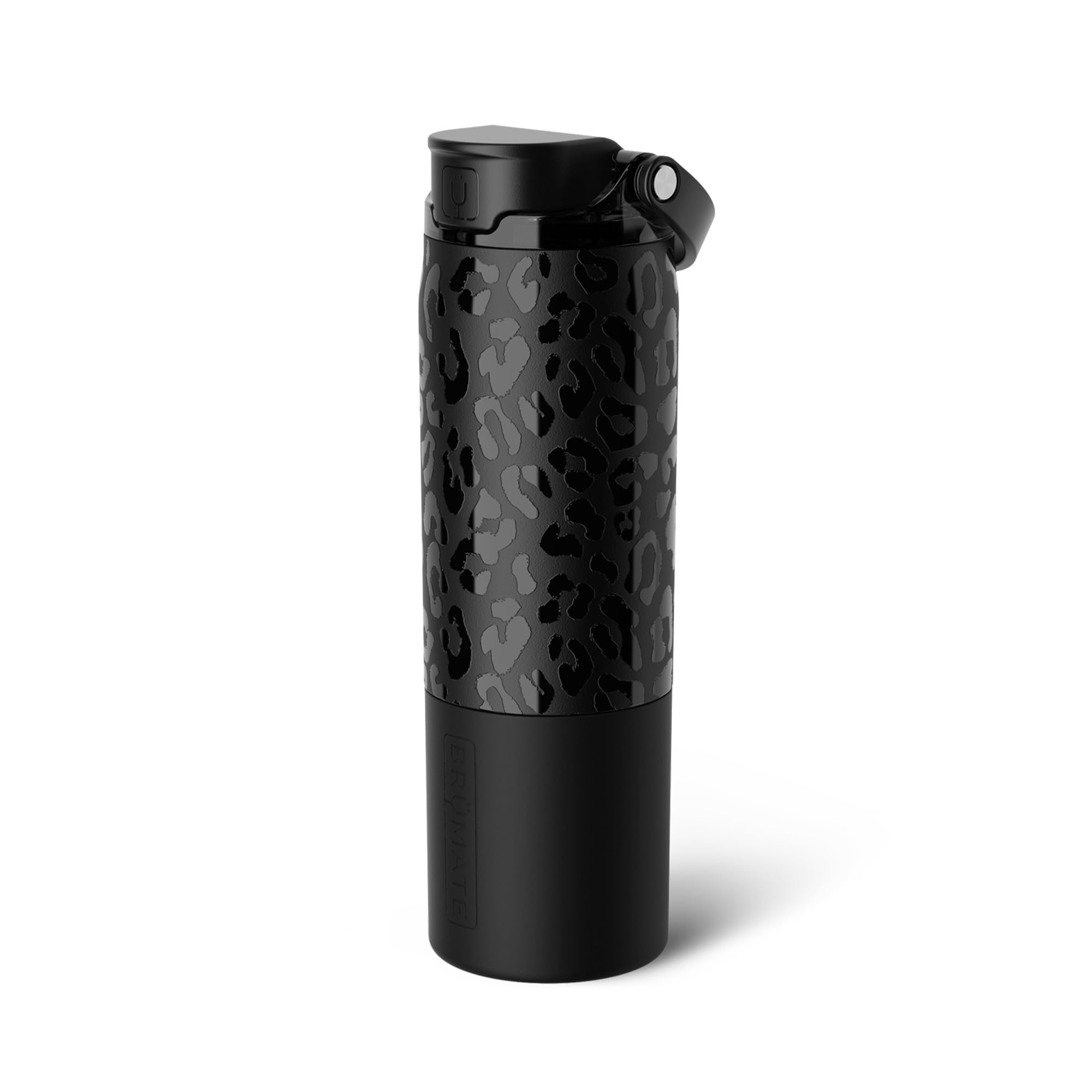 BrüMate Rise 35oz Water Bottle With Covered Silicone Straw | 100% Leakproof Insulated Water Bottle | Soft Sip Silicone Spout | Made of Stainless Steel | 35oz (Neon Pink)