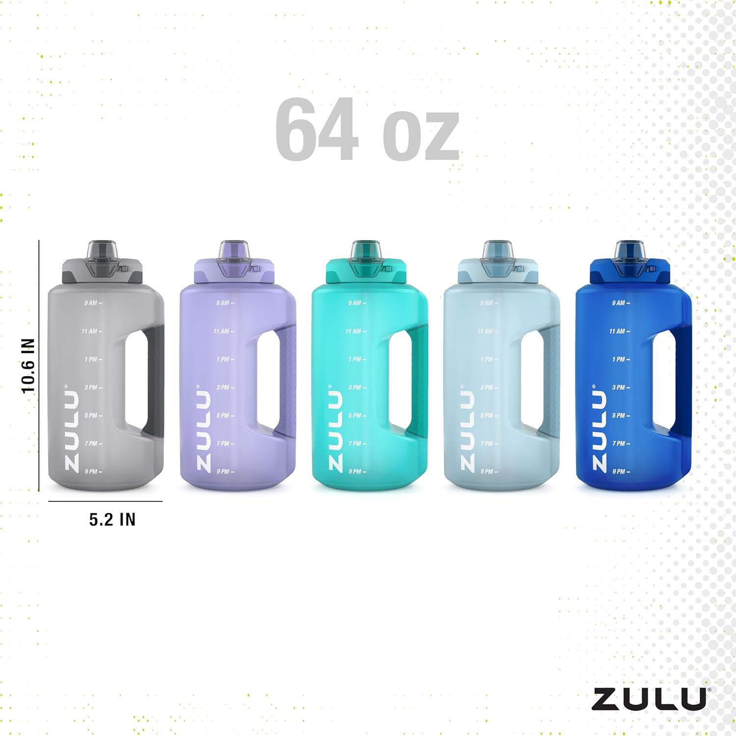 Goals Half Gallon Water Bottle with Straw